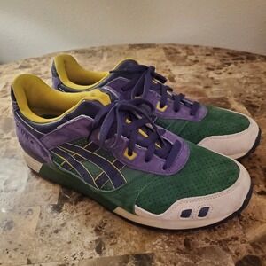 ASICS Gel Lyte III OG Hunter Green/ Purple Mens Sz 11.5 Academic Scholar Pack
